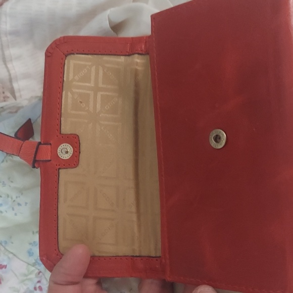 LODIS Elia Flap Leather Compact Medium Wallet Red Samba - Picture 6 of 13